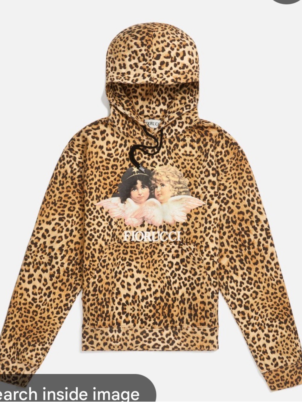 Fiorucci Leopard print Angel Pullover hoodie - Picture 6 of 6